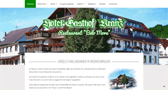 Desktop Screenshot of hotel-gasthof-kranz.de